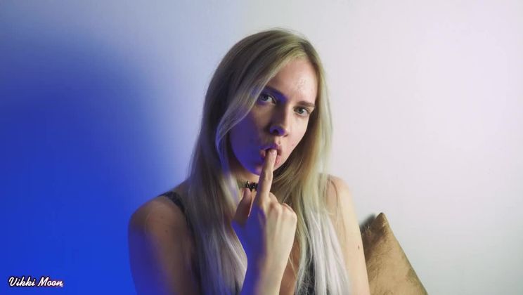 Beautiful Vikki sucking and licking new dildo