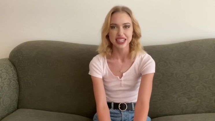 Teen model casting couch audition JOI