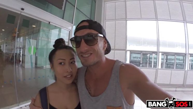 Big Tit Asian chick fucked in public