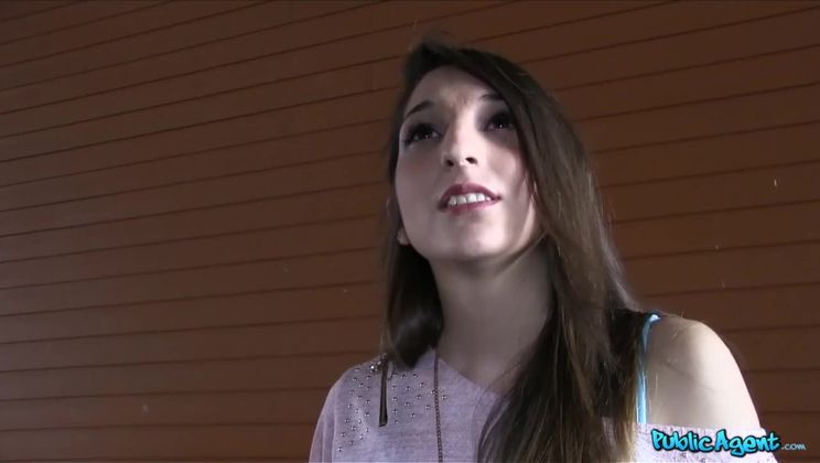 Sexy Spanish brunette fucked in a hotel room / PublicAgent - PornGO.com