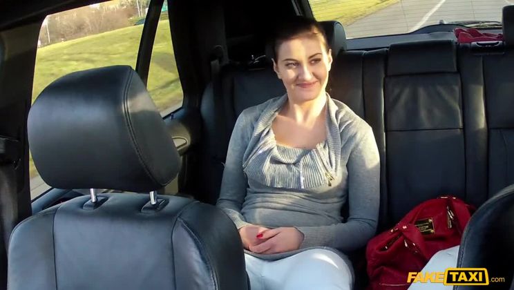 This Hot Brunette Sucks And Fucks Her Way Out Of Paying Taxi Fare